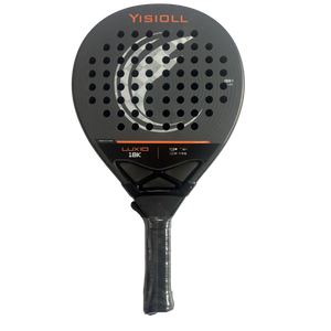 Padel Paddle GS-PD-003 With 18K Silver Alum Face & 100% Carbon Frame